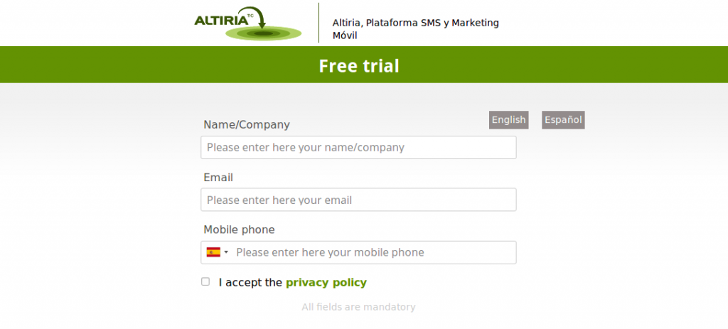 Altiria free trial